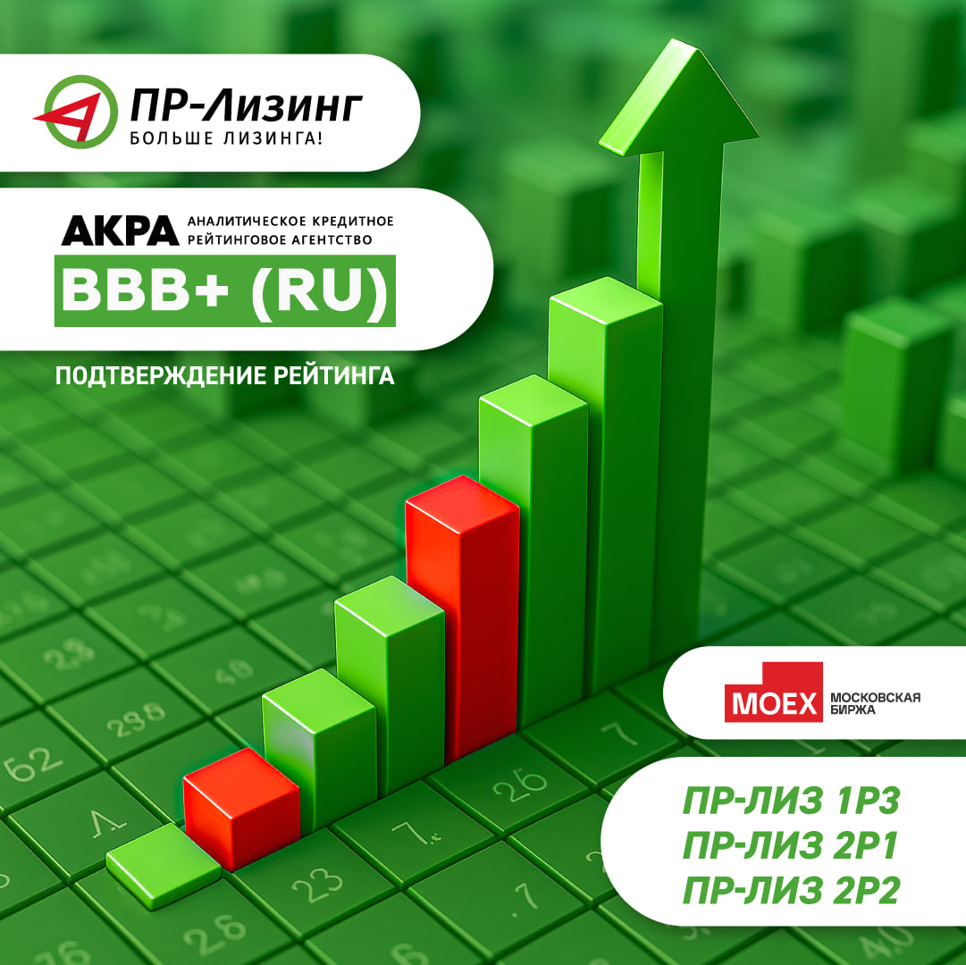 Подтверждение рейтинга АКРА ВВВ+(RU)