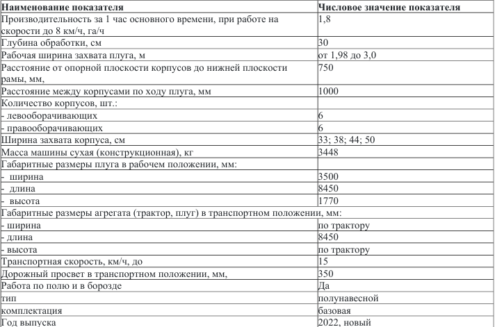 Плуг ППО-6 (5+1) on land