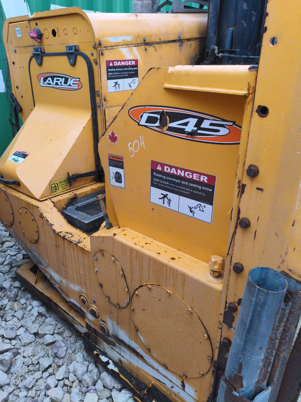 Быстросъемный шнекороторный снегоочиститель производительностью LARUE D45